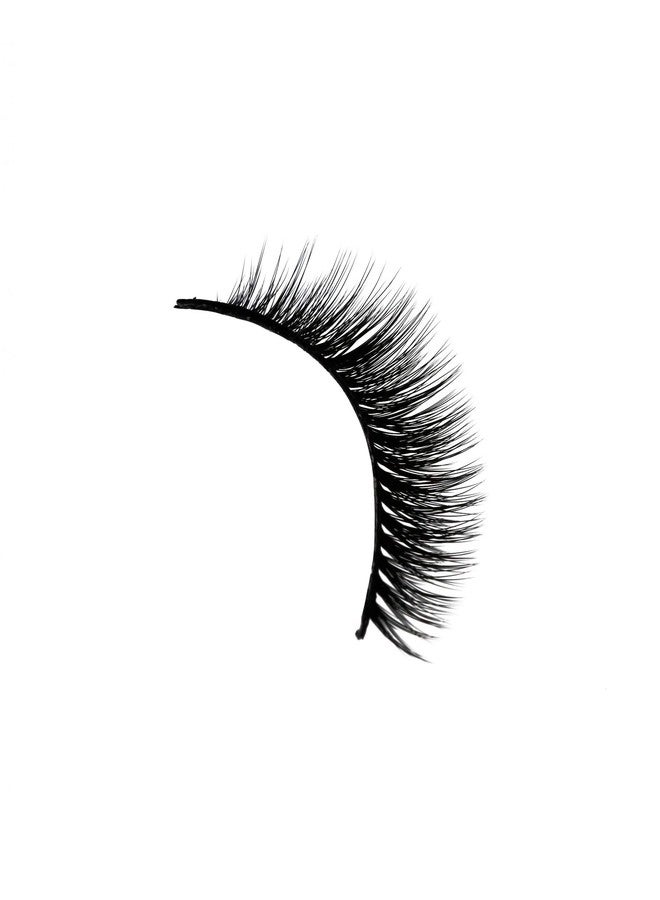 Amorus 3D Hand made Faux Mink Black Lashes #35 Nature fluffy light Reusable (12 PACK) - Image 3