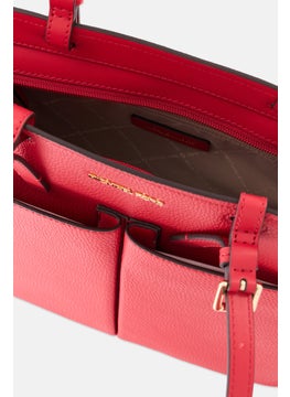 Michael Kors Women Brand Logo Tote Bag 26 H x 41 L x 13 W cm, Red  - Image 4
