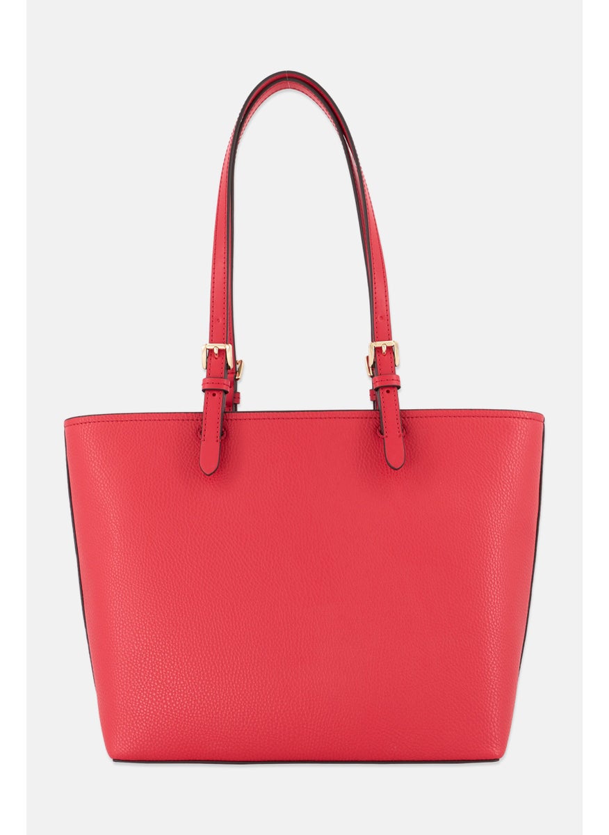 Michael Kors Women Brand Logo Tote Bag 26 H x 41 L x 13 W cm, Red  - Image 3