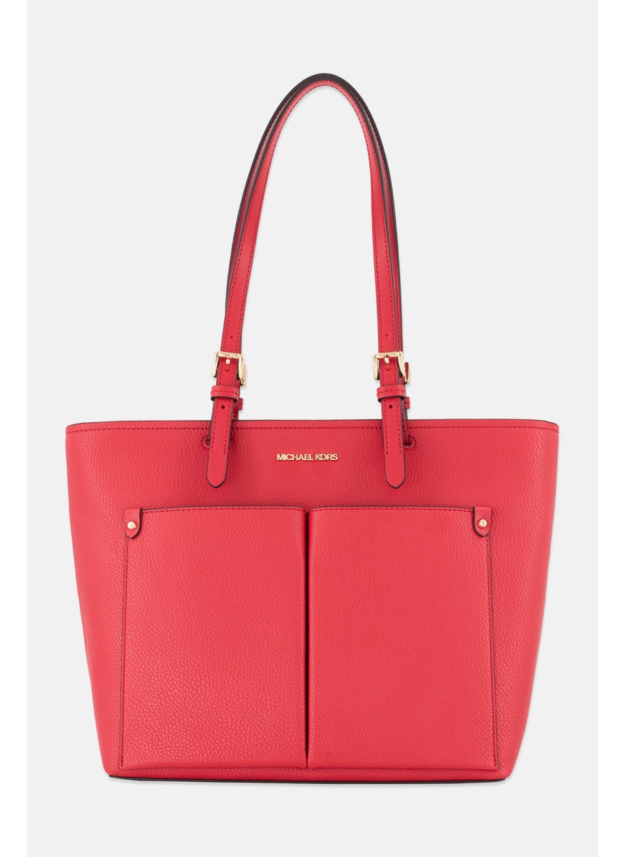 Michael Kors Women Brand Logo Tote Bag 26 H x 41 L x 13 W cm, Red  - Image 1