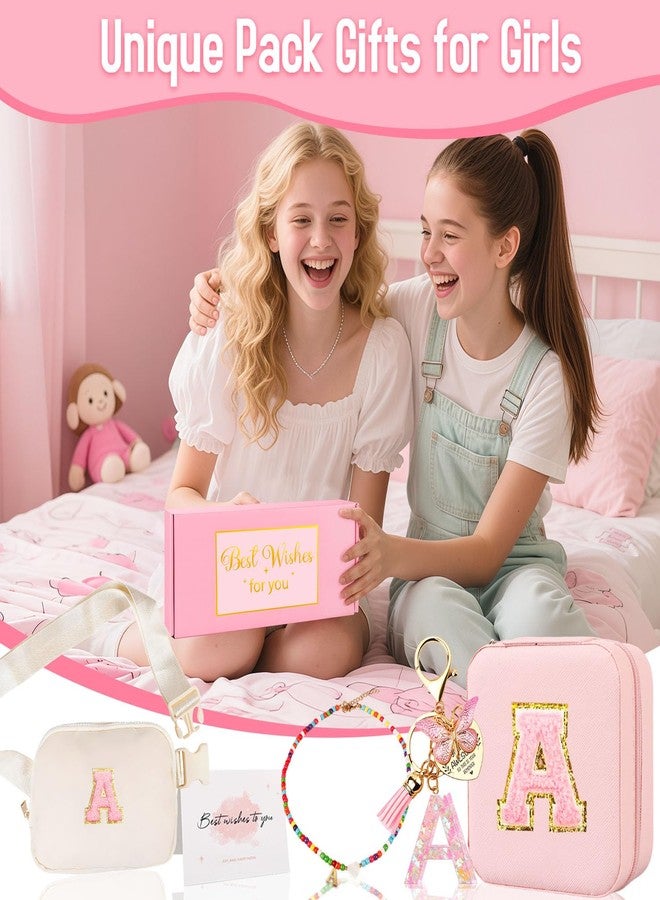 هدايا عيد الميلاد للأحفاد والفتيات المراهقات، هدايا أعياد ميلاد للفتيات من سن 4 إلى 13 عامًا، حقيبة خصر مزينة بحرف، مجموعة هدايا حقائب كروسبودي عصرية للفتيات المراهقات، العودة إلى المدرسة، أ - Image 2