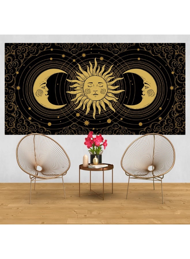 Sun & Moon Twins Tapestry Length 200 x 150 Width CM - Image 2