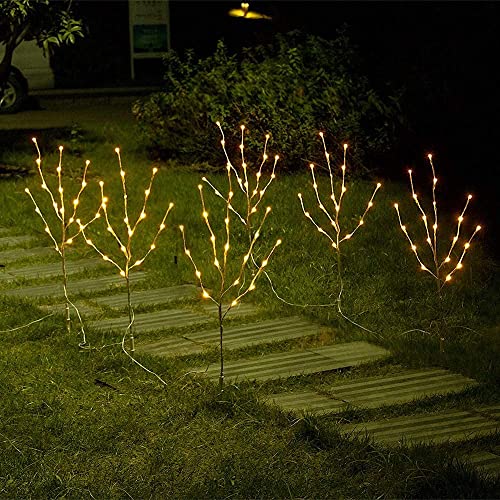 Vanthylit 3PK 30'' Lighted Birch Twig Branches with 60 LED Warm White Bulbs Waterproof Adapter in for Outdoor and Indoor Decor - Image 5
