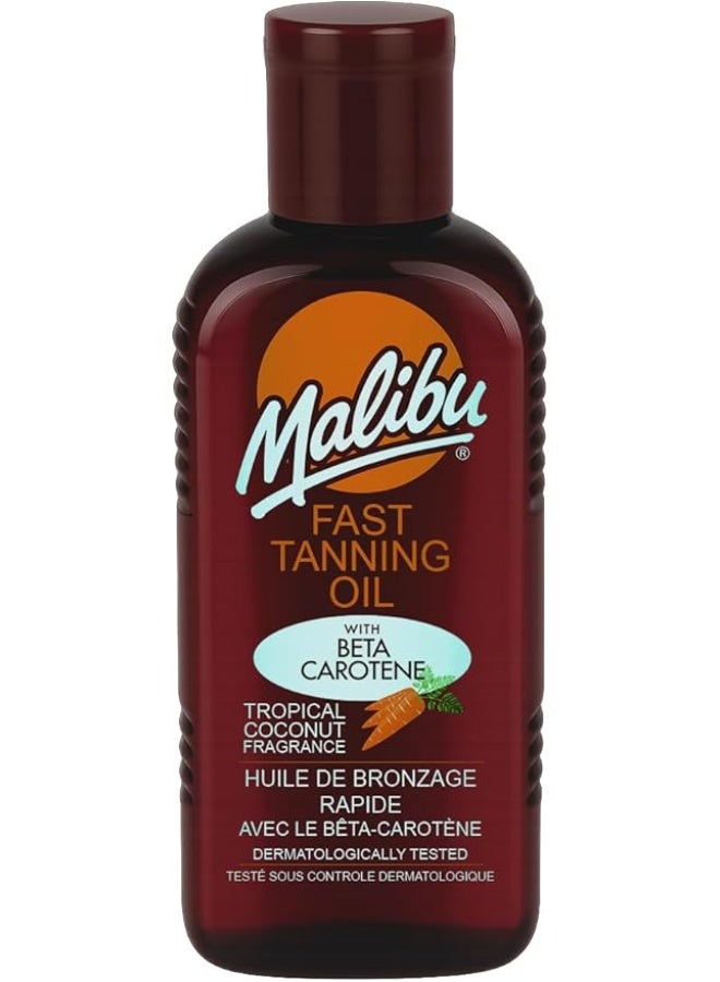 Malibu Fast Tanning Oil with Beta Carotene - Image 1