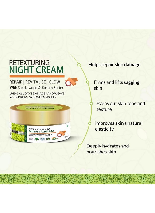 Indus Valley - Spf 25 Soothing & Firming Light Day Cream & Retexturing Night Cream Combo - With Sandalwood And Kokum Butter For Face | 100 Ml + 50 Ml - Image 1