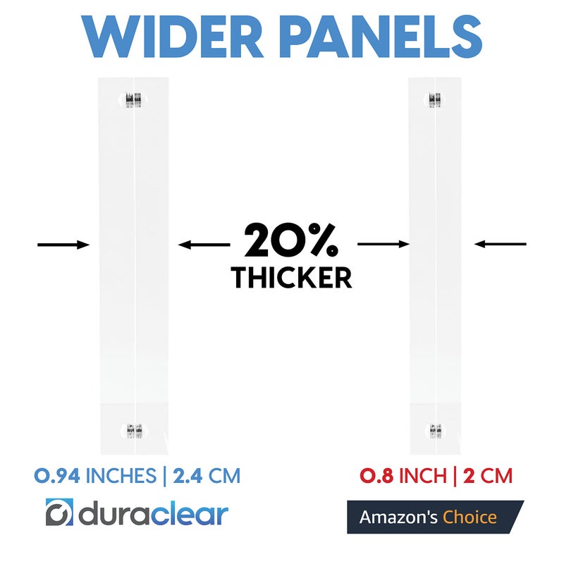 Mammoth DuraClear 4x10 Acrylic Frame - Frameless Panoramic Photo & License Display - Sleek  Modern Design for Elegant Decor - Image 3