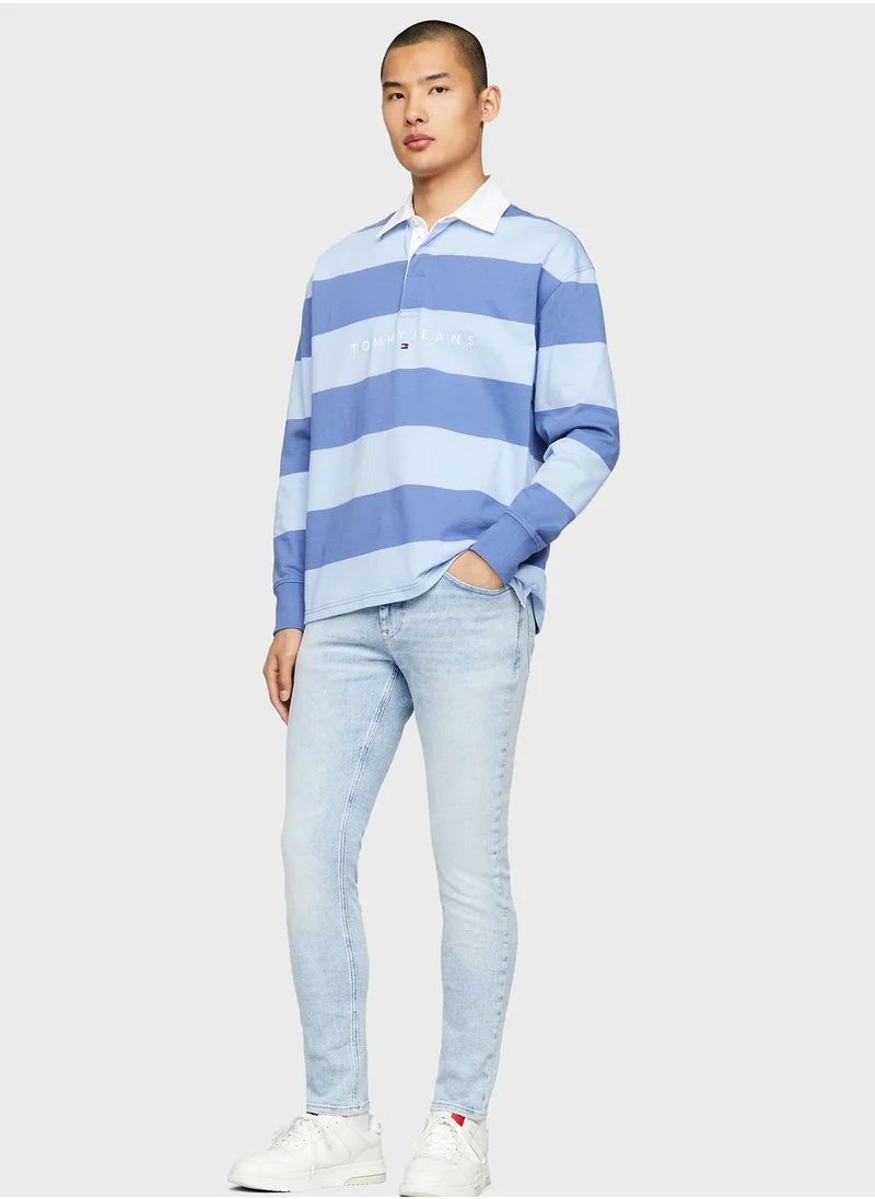 TOMMY JEANS Light Wash Slim Fit Jeans