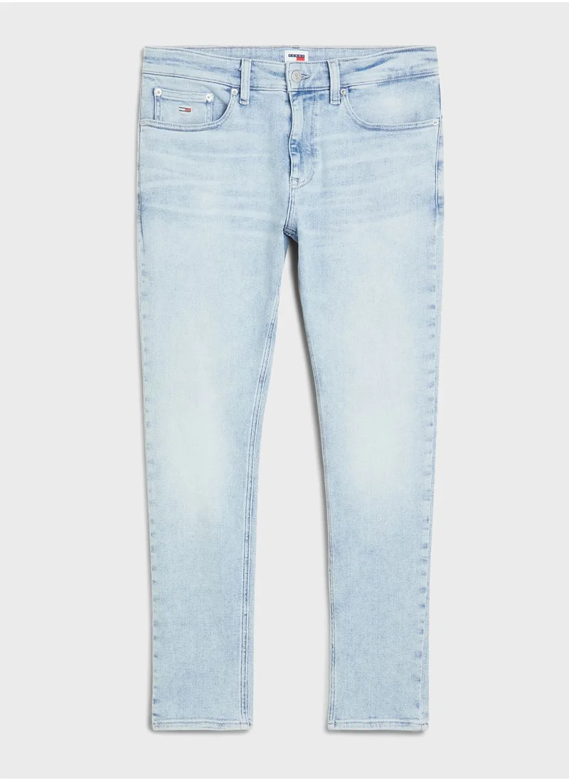 TOMMY JEANS Light Wash Slim Fit Jeans