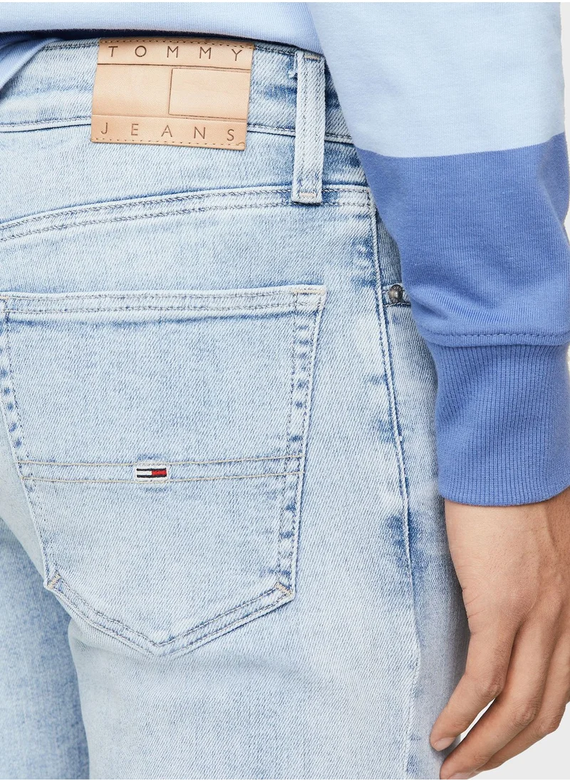 TOMMY JEANS Light Wash Slim Fit Jeans