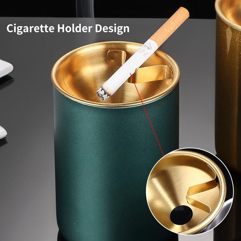 PARVY ® Car Ashtray with Lid | Portable Windproof Stainless Steel Butt Bucket Ashtray | Removable Funnel for Easy Cleaning | Perfect for Car, Office, Outdoor Travel - Image 5