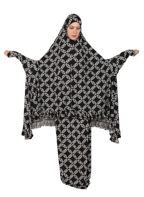 FLORA TG : prayer set for women . prayer dress .prayer hijab