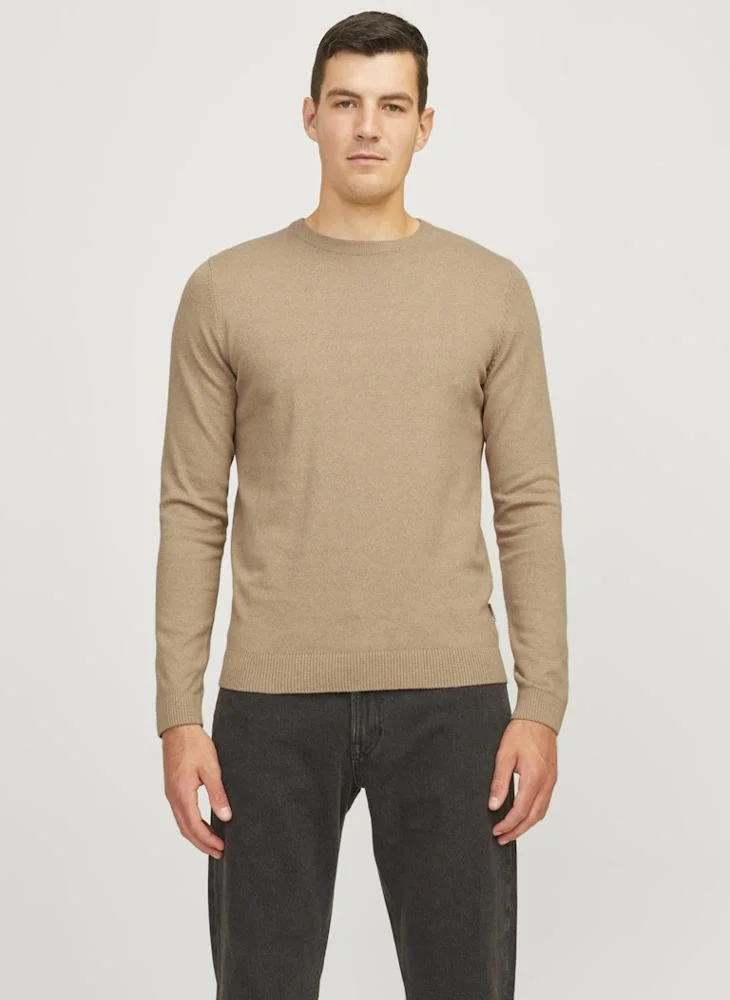 ج ج ريبل من جاك و جونز Bcallum Knit Crew Neck  Sweater