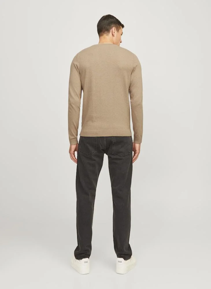 ج ج ريبل من جاك و جونز Bcallum Knit Crew Neck  Sweater