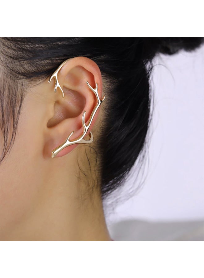 Geometric Antler Earring Earrings Women's Personality Fashion Temperament Earrings Round Earrings Earrings Women's European And American Ins Style - Image 2