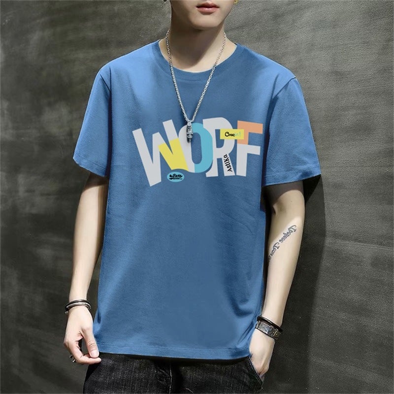 Summer Short-Sleeved T-Shirt For Men 2025 Thin Slim Trendy T-Shirt Ins Versatile Spring & Fall Half-Sleeved Tops For Men - Image 4