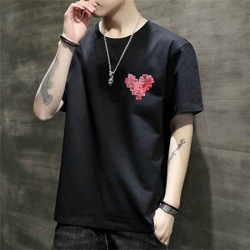 Summer Short-Sleeved T-Shirt For Men 2025 Thin Slim Trendy T-Shirt Ins Versatile Spring & Fall Half-Sleeved Tops For Men - Image 3