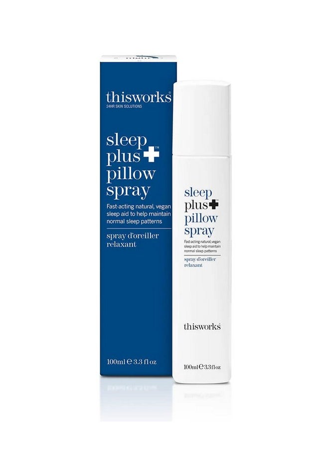 ThisWorks Sleep Plus Pillow Spray Fast-Acting Natural Rest With With Essential Oils Of Lavender, Vetivert And Camomile, 100Ml, 3.3 Fl Oz  - Image 1