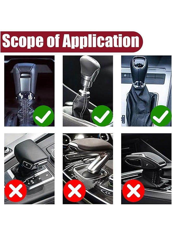 Generic 2PCS Car Gear Shift Cover, Fashionable Hoodie Car Shift Knob, Auto Interior Accessories, Universal Car Decor Accessories (Red & Black)  - Image 3