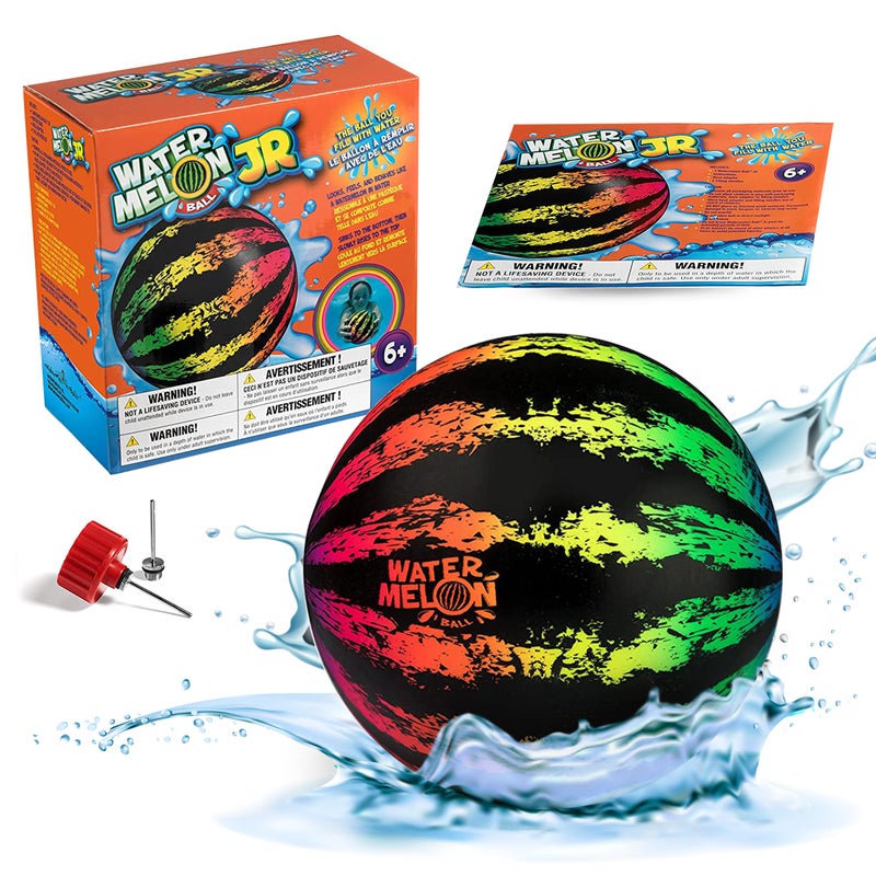 Watermelon Ball JR Durable Fillable Pool Toy for Underwater Games  Football Basketball  Rugby  Perfect for Water Parties  Fun for Adults  Kids Alike  Ages 6 65 Multicolor - Image 2