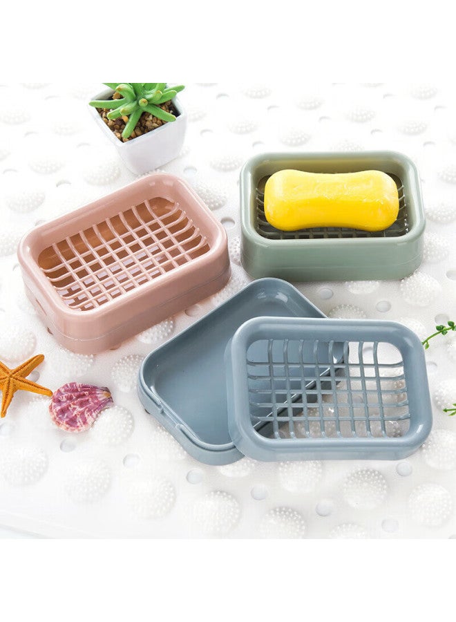 Mengting Soap Dish, Double-layer Draining Soap Rack, No Drilling Required, Soap Storage Holder, 2-pack - Image 2