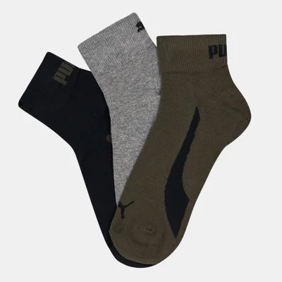 PUMA Lifestyle Quarter Socks (3 pack)