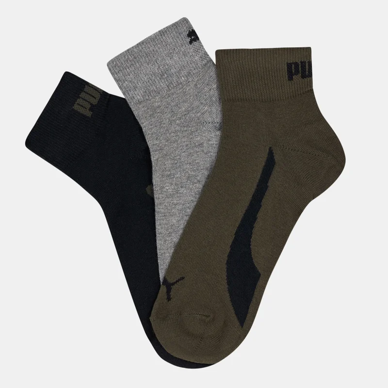 PUMA Lifestyle Quarter Socks (3 pack)