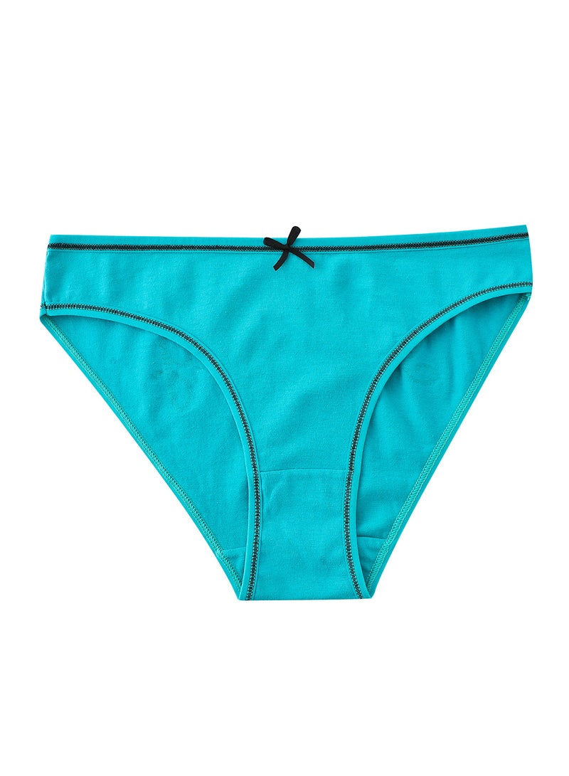 Zeemey Zeemey 7-Piece Cotton Bikini Breathable Panties Low Waist Fashionable Ladies Panties - Image 3
