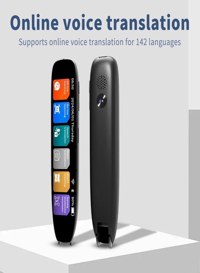 MOIDYOU Language Translator Pen with OCR Scanning, Traductor Pen Supporting 142 Languages,Text to Speech Translation Pen,Reading Pen for Dyslexia with Text Extract, Ideal for Students and Adults - Image 3