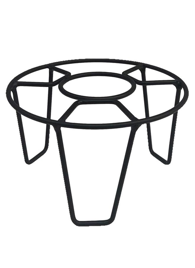 ORILEY Oriley Plant Round Stand Galvanised Metal Flower Pot Holder Indoor Gamla Support Corner Rack Outdoor Display Shelf for Home Garden Balcony Decoration - (Pack of 2, Multicolor)  - Image 3