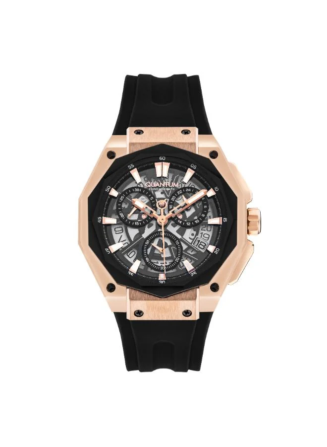 Quantum Men's Silicone Chronograph Watch HNG1097.851 - 47 mm