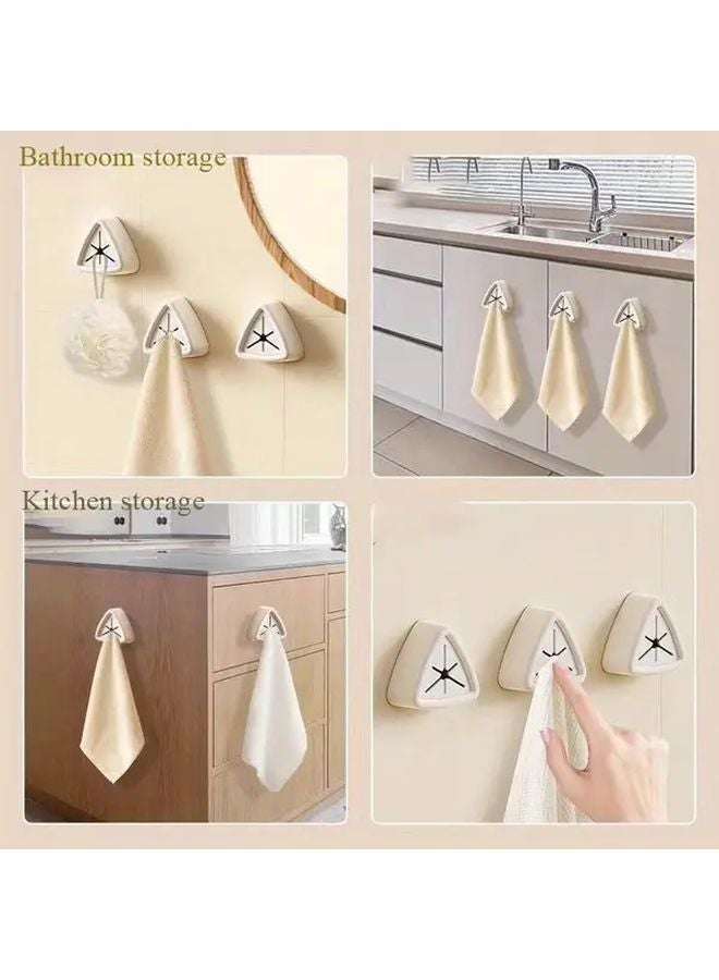 Pink No Drill Towel Storage Clip Creative Towel Stopper Hook For Kitchen Bathroom - Image 5