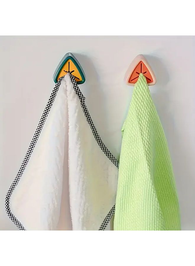 Pink No Drill Towel Storage Clip Creative Towel Stopper Hook For Kitchen Bathroom - Image 2