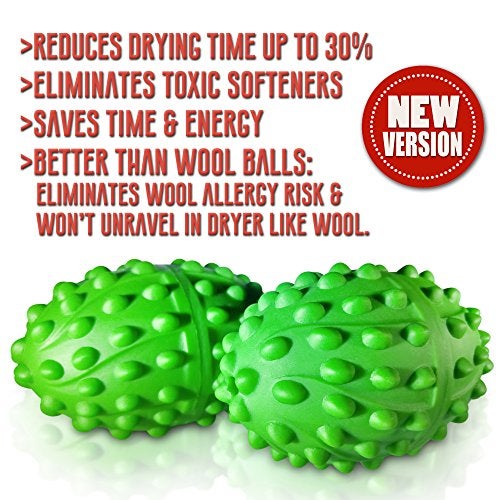 Life Miracle DryerPlus Dryer Balls XL | The BEST Made Reusable Non Toxic Laundry Softener & Wrinkle Release | Replaces Fabric Softener Liquid, Dryer Sheets & Wool | Vegan & Sheep Safe | 2-Year USA Warranty - Image 2