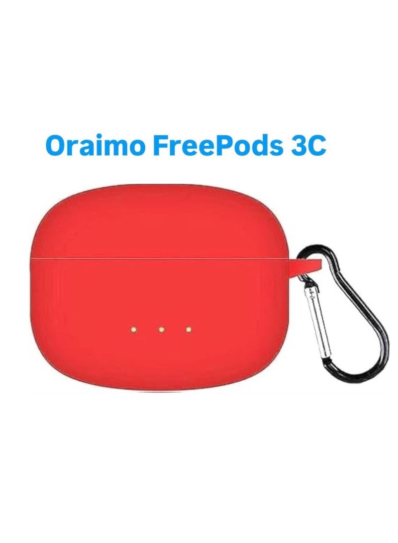 حافظة سيليكون لسماعه اورايمو فري بودز 3C - احمر - Image 1