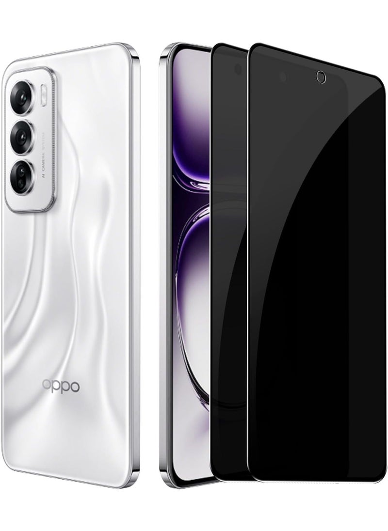 OPPO Reno 12 Pro Screen Protector (2-Pack): 9H Hardness, Tempered Glass, Privacy Guard - Image 3