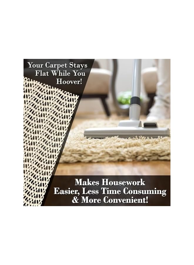 The Bros Anti Slip Rug Gripper 200x200cm Large Non Slip Mat (1 Pack)- Anti Slip Rug Underlay, Rug Grippers for Laminate Floor - Rug Anti Slip Underlay, Multipurpose Anti Slip Mat - Image 4