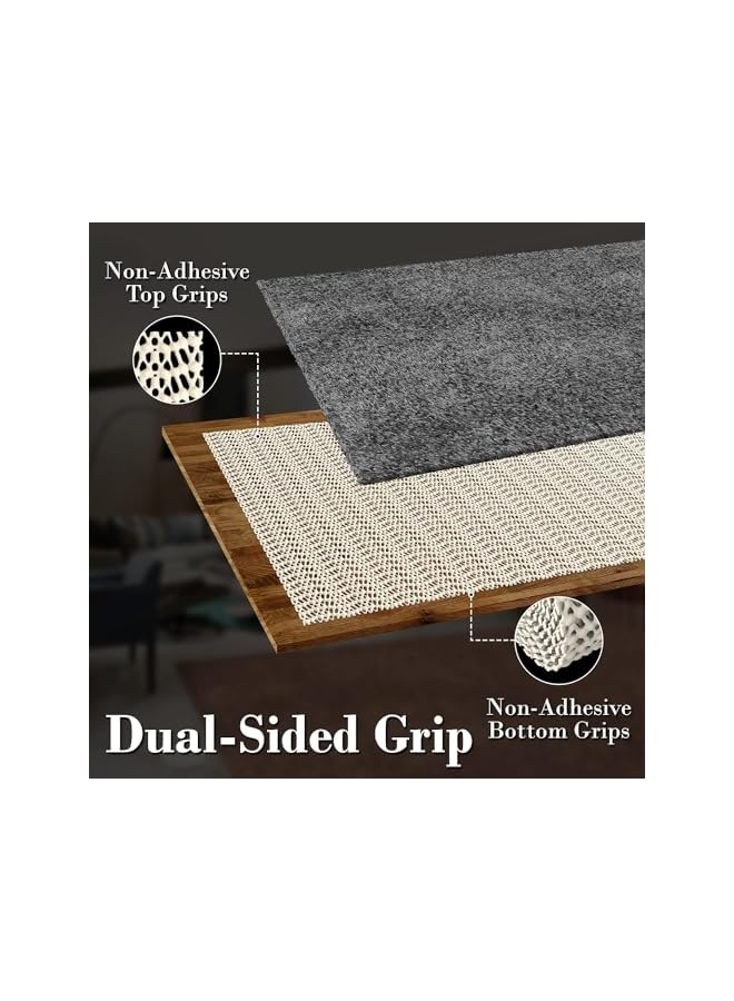 The Bros Anti Slip Rug Gripper 200x200cm Large Non Slip Mat (1 Pack)- Anti Slip Rug Underlay, Rug Grippers for Laminate Floor - Rug Anti Slip Underlay, Multipurpose Anti Slip Mat - Image 2