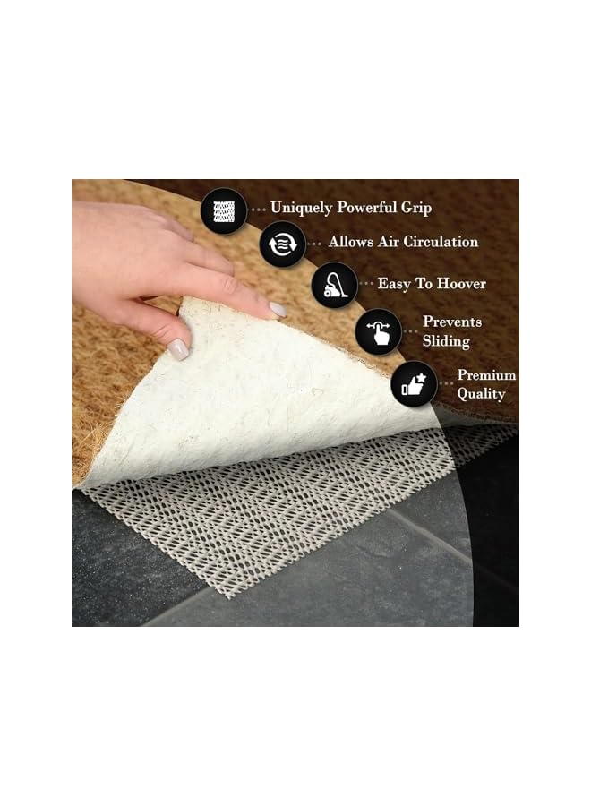 The Bros Anti Slip Rug Gripper 200x200cm Large Non Slip Mat (1 Pack)- Anti Slip Rug Underlay, Rug Grippers for Laminate Floor - Rug Anti Slip Underlay, Multipurpose Anti Slip Mat - Image 3