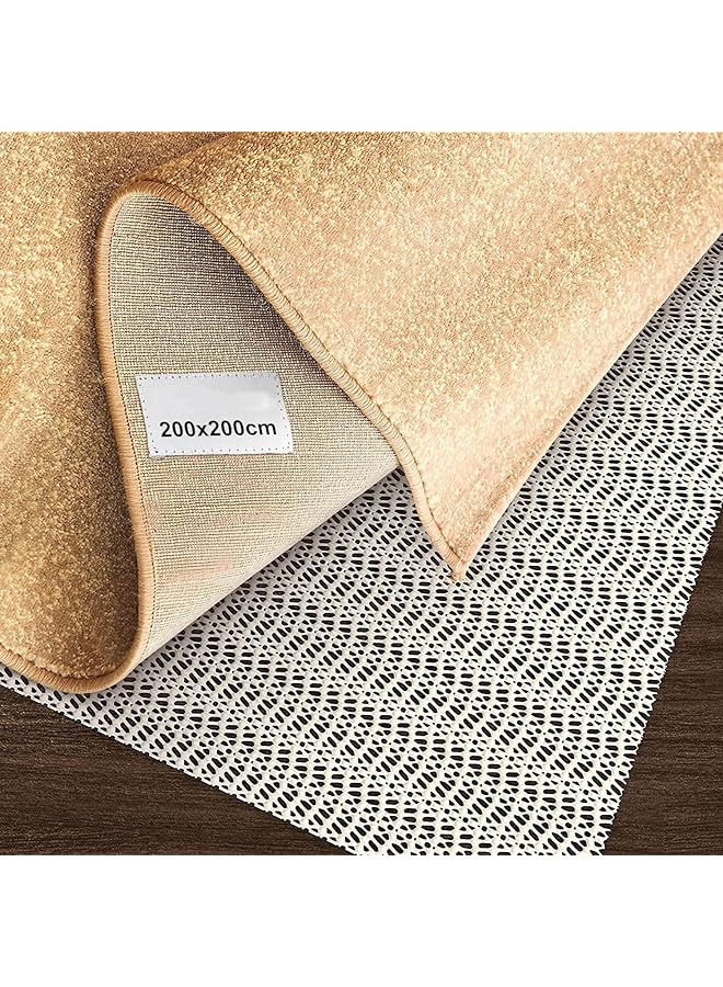The Bros Anti Slip Rug Gripper 200x200cm Large Non Slip Mat (1 Pack)- Anti Slip Rug Underlay, Rug Grippers for Laminate Floor - Rug Anti Slip Underlay, Multipurpose Anti Slip Mat - Image 1