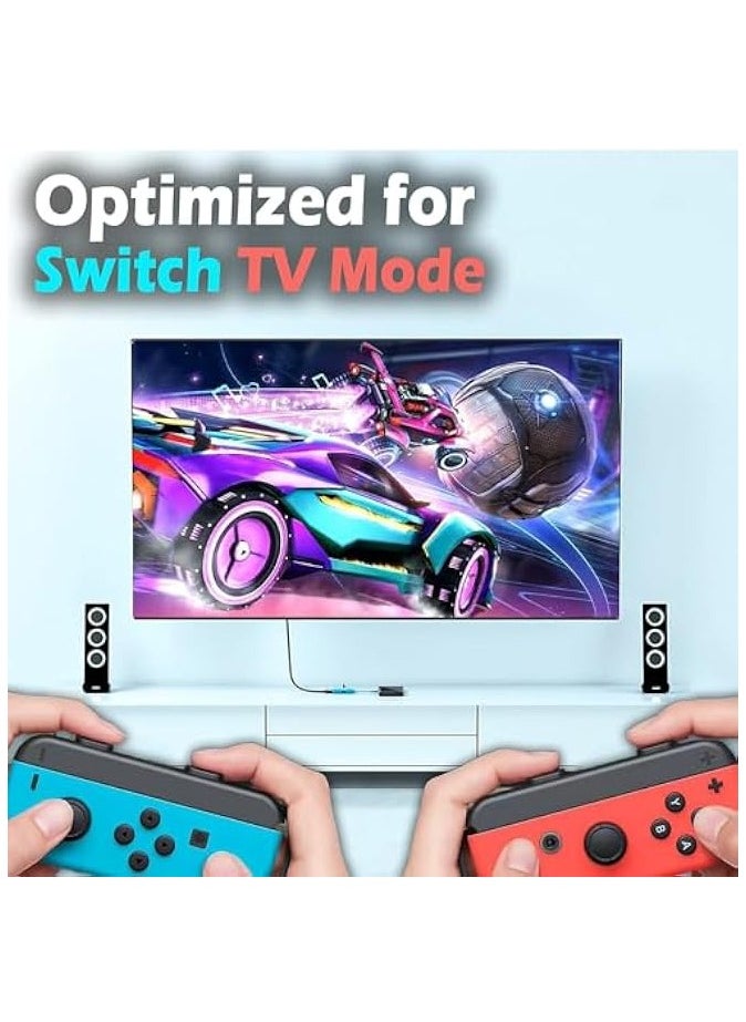 erorex - Switch HDMI Dock Adapter Compatible with Nintendo Switch/Switch OLED, Mini Portable USB-C to 4K HDMI USB Port TV Dock Charging Docking Station Base Adapter Hub for Travel Laptop Tablet Phone - Image 1