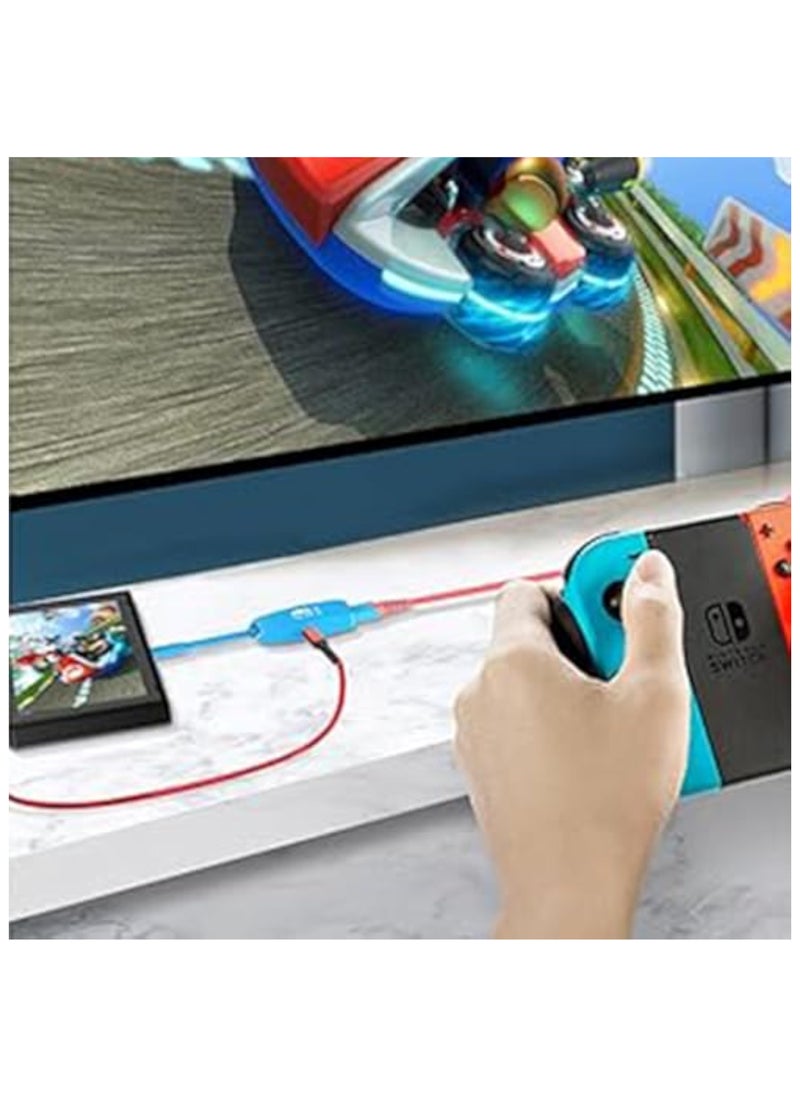 erorex - Switch HDMI Dock Adapter Compatible with Nintendo Switch/Switch OLED, Mini Portable USB-C to 4K HDMI USB Port TV Dock Charging Docking Station Base Adapter Hub for Travel Laptop Tablet Phone - Image 1