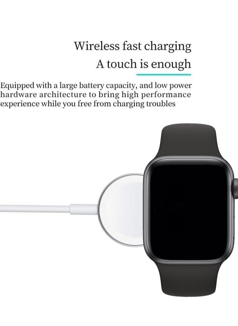 Oteeto - Modio U11 Max Series 9 Smart Watch 2.2 Inch Full Screen Display With 10 Pair Straps and Wireless Charger For Ladies and Gents Black - Image 1