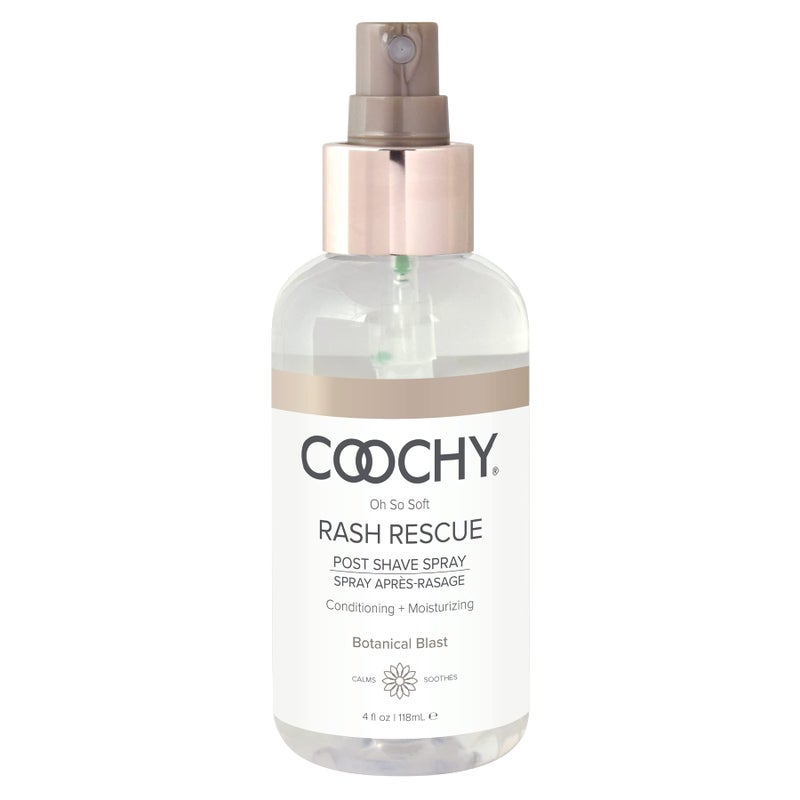Coochy Rash Rescue Post Shave Spray Natural Hydrating After Shave Skincare Moisturizer Ingrown Hair Body Mist Botanical Blast 4 fl oz118 mL