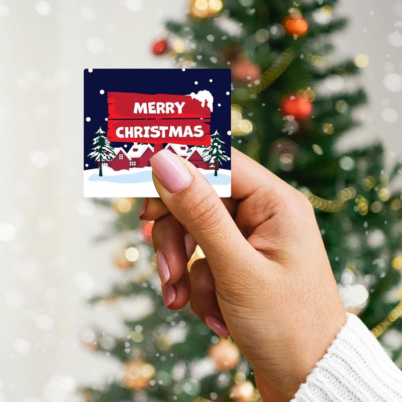 Festiko 48 Pcs Merry Christmas Wish Cards Design 8 Merry Christmas Wish Tags Christmas Wish Note Cards Merry Christmas Wishing Cards - Image 4