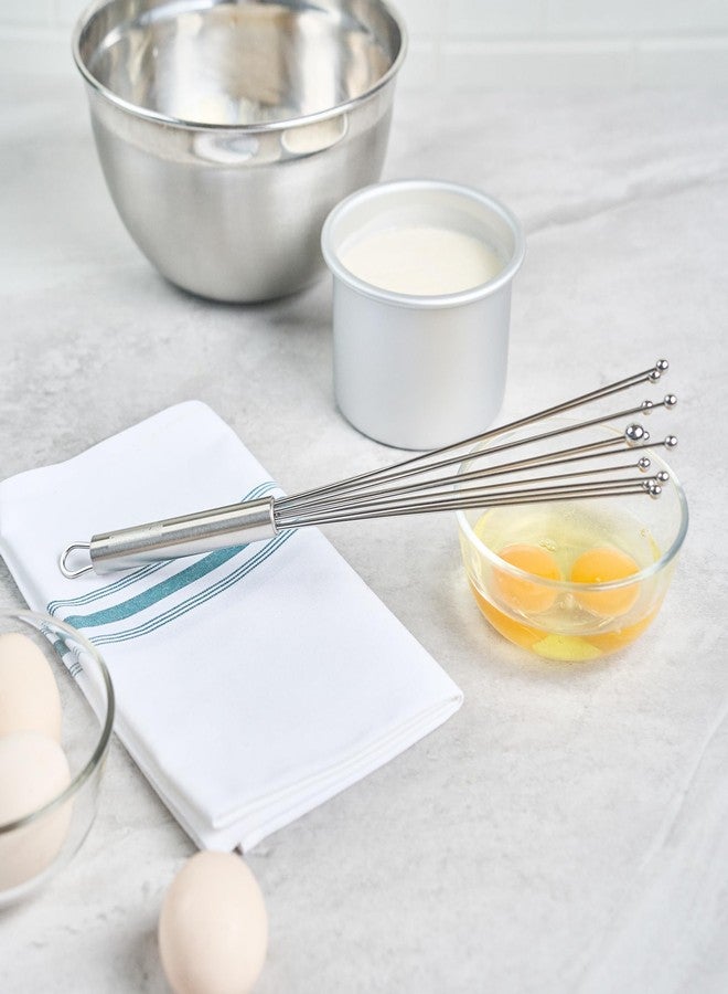 ريستورنت وير مضرب بيض كروي من الفولاذ المقاوم للصدأ مقاس 12.5 بوصة من ريستورانت وير - مضرب بيض بمعيار ألماني مع مقبض مريح، آمن للغسل في غسالة الأطباق - مضرب يدوي للطبخ والخبز والتقليب وإعداد الصلصات والخفق - Image 4