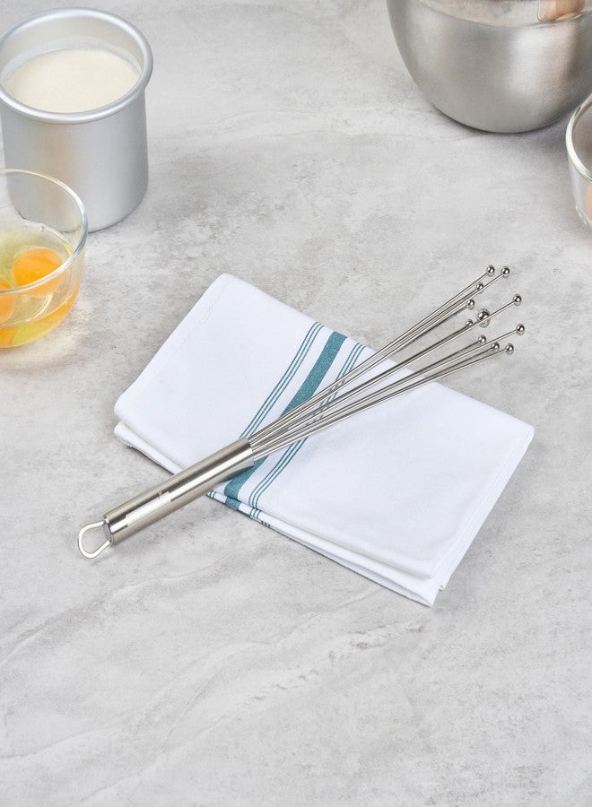 ريستورنت وير مضرب بيض كروي من الفولاذ المقاوم للصدأ مقاس 12.5 بوصة من ريستورانت وير - مضرب بيض بمعيار ألماني مع مقبض مريح، آمن للغسل في غسالة الأطباق - مضرب يدوي للطبخ والخبز والتقليب وإعداد الصلصات والخفق - Image 3