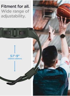 Spigen Rugged Armor Pro Case Cover With Band For Samsung Galaxy Watch 5 44mm (2022) - Military Green  - Image 4