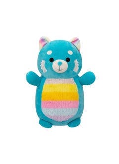10 inch Vanessa Teal Red Panda W/Rainbow Belly Hugmee , Officially Licensed Kellytoy Plush Toy, Colorful Soft Toy, Gift for Kids, Girls & Boys Washable Squishy Stuff Toy Multicolor All Age