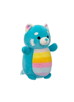 Squishmallows 10 inch Vanessa Teal Red Panda W/Rainbow Belly Hugmee , Officially Licensed Kellytoy Plush Toy, Colorful Soft Toy, Gift for Kids, Girls & Boys Washable Squishy Stuff Toy Multicolor All Age  - Image 2