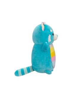 Squishmallows 10 inch Vanessa Teal Red Panda W/Rainbow Belly Hugmee , Officially Licensed Kellytoy Plush Toy, Colorful Soft Toy, Gift for Kids, Girls & Boys Washable Squishy Stuff Toy Multicolor All Age  - Image 3